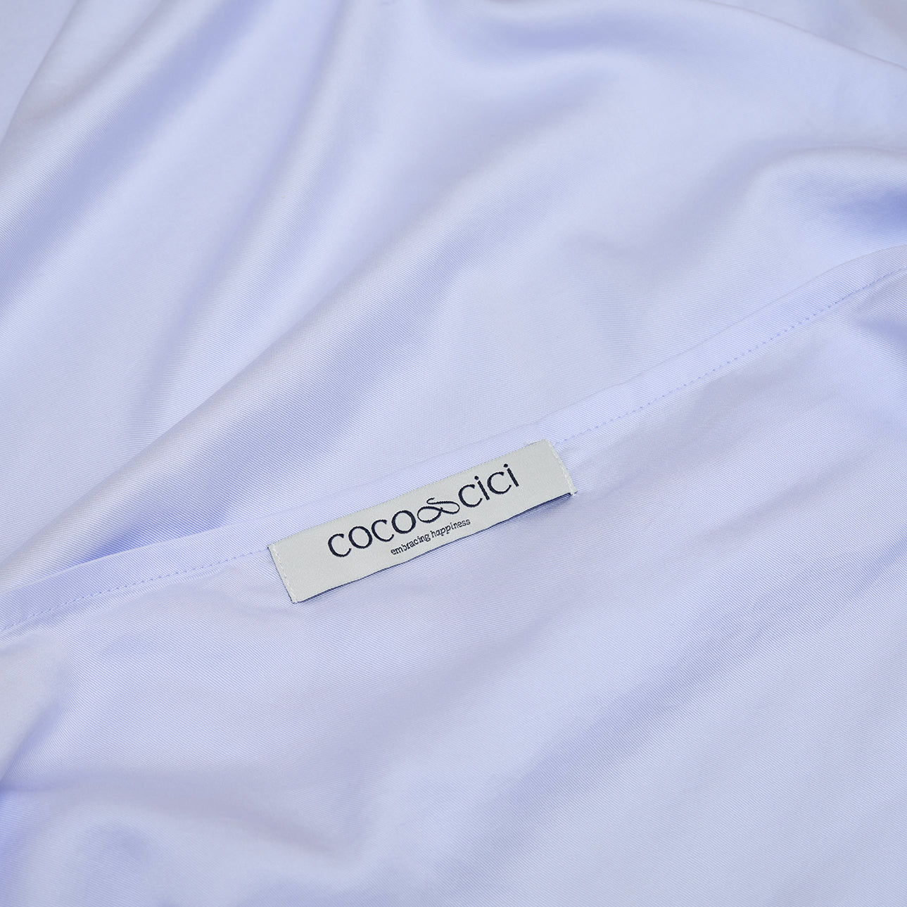 Coco & Cici - TENCEL Twill kussensloop lavendelblauw - 1 kussensloop 50x60 cm