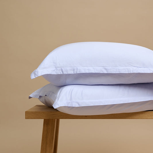 Coco & Cici - TENCEL Twill kussensloop lavendelblauw - 1 kussensloop 60x70