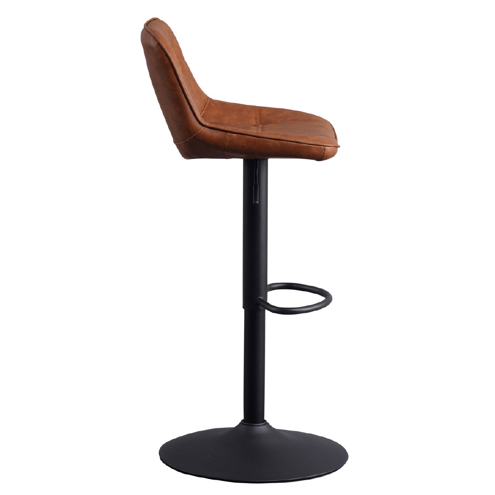 Barkruk Ezra cognac PU