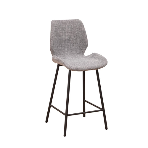 Barkruk Barron lichtgrijs chenille