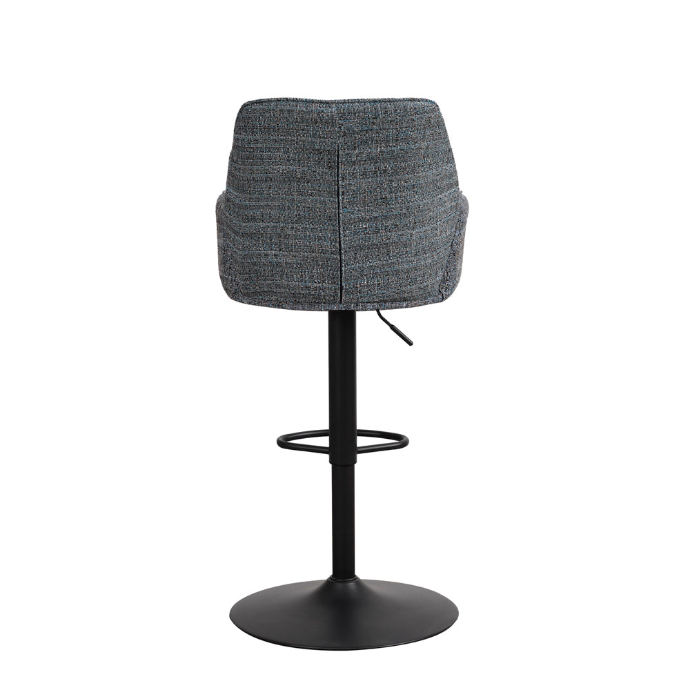 Barkruk Donny blauw chenille