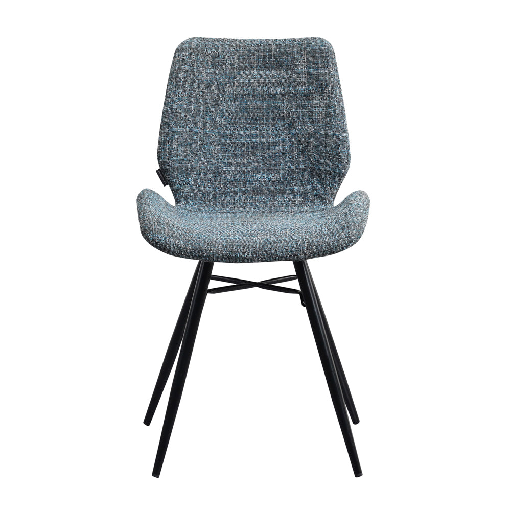 Stoel Barron blauw chenille