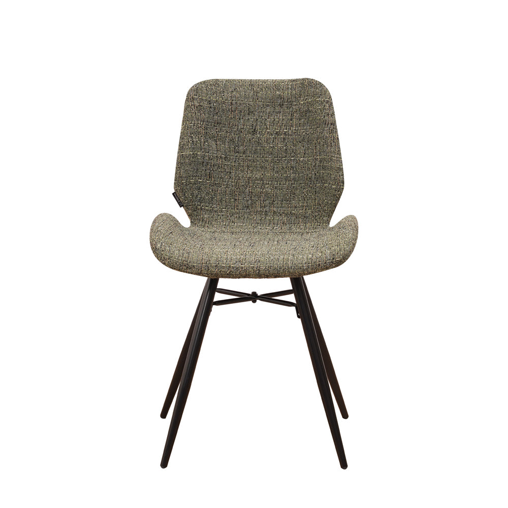 Stoel Barron groen chenille