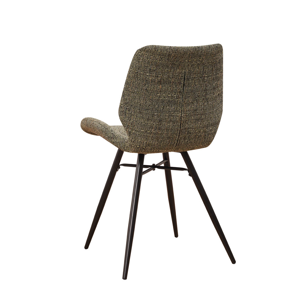 Stoel Barron groen chenille