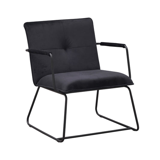 Fauteuil Bilbao zwart fluweel