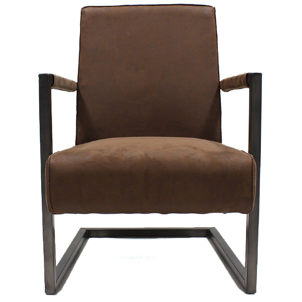 Leunstoel Tyler bruin eco