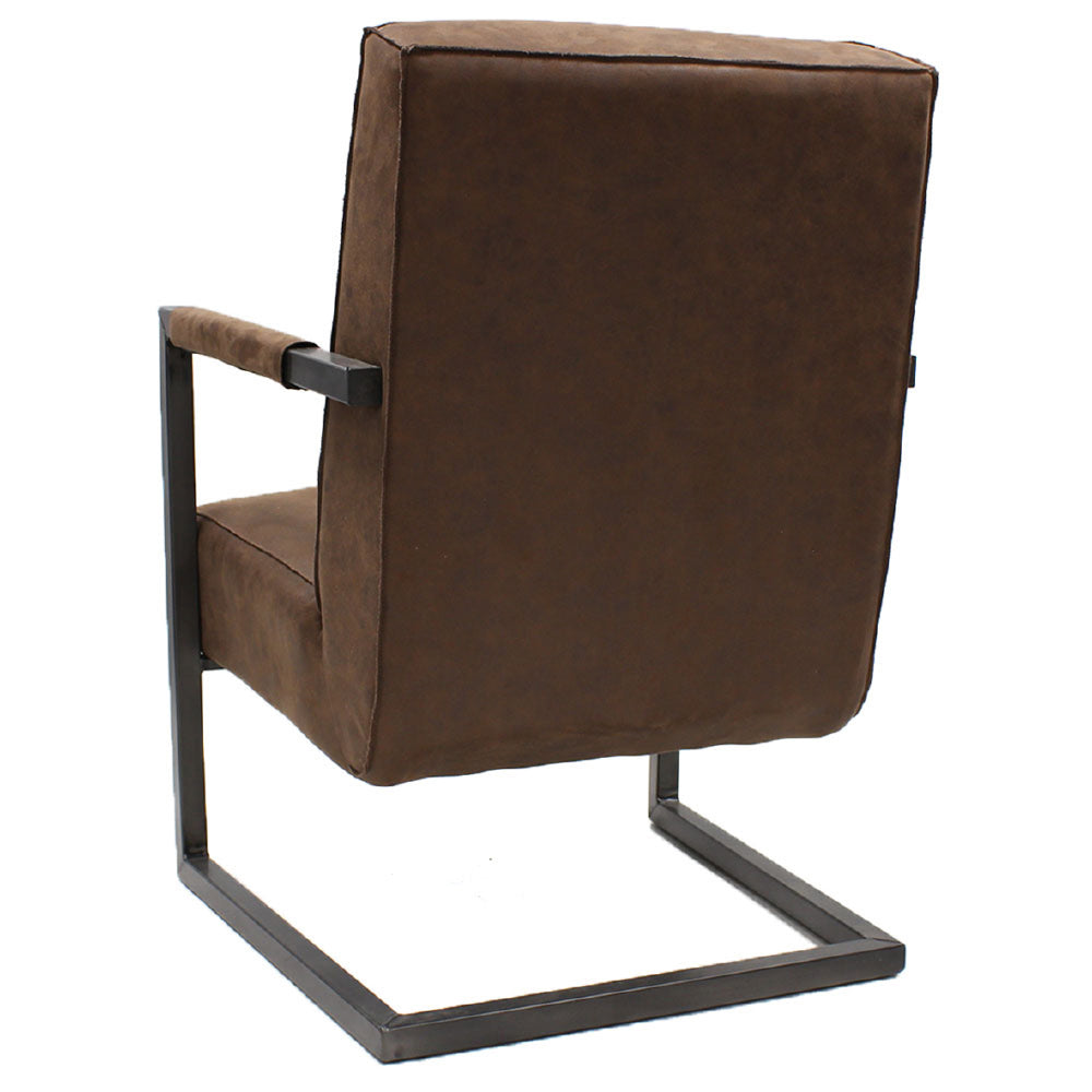Leunstoel Tyler bruin eco