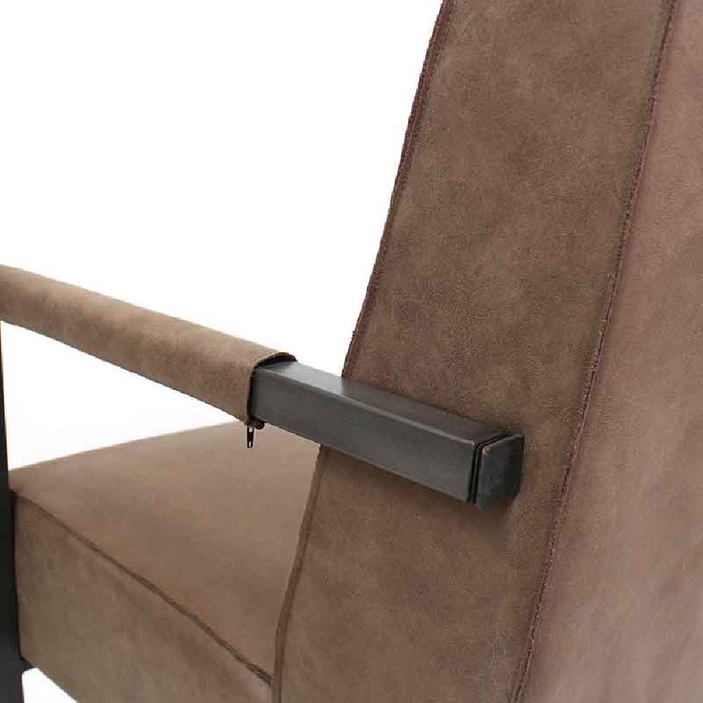 Fauteuil Tyler taupe eco