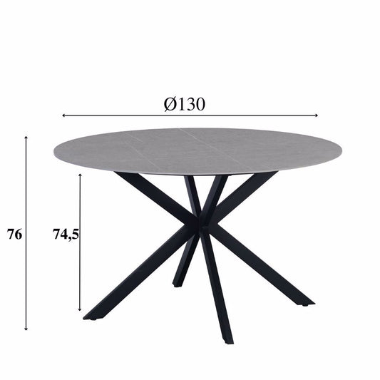 Eettafel Guus 130 grijs