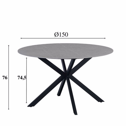Eettafel Guus 150 grijs