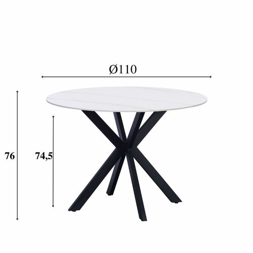 Eettafel Guus 110 wit