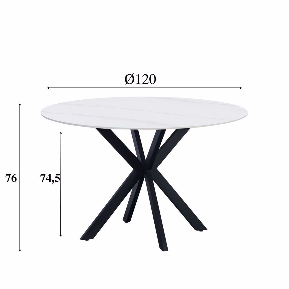 Eettafel Guus 120 wit