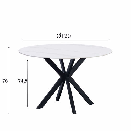 Eettafel Guus 120 wit