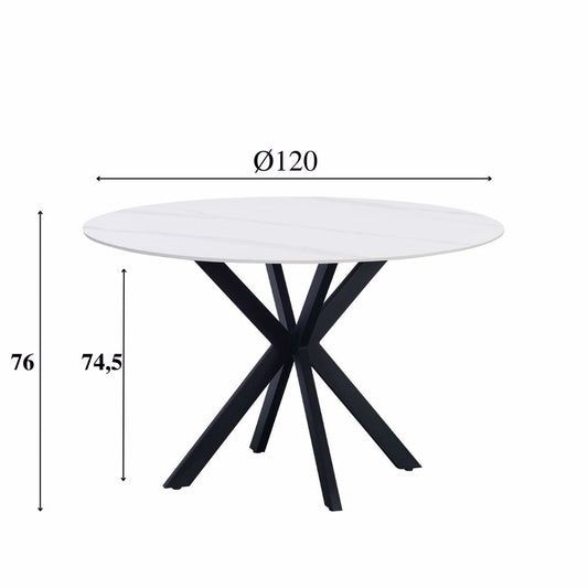 Eettafel Guus 120 wit