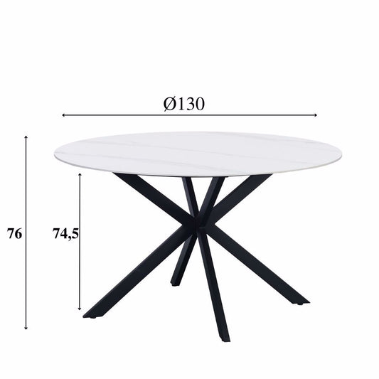 Eettafel Guus 130 wit