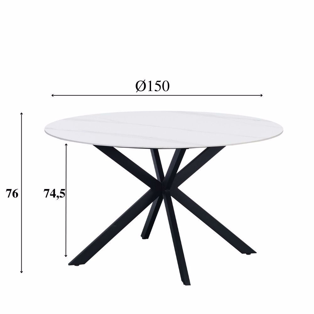 Eettafel Guus 150 wit