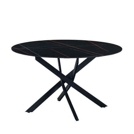Eettafel Dean 120 cm zwart