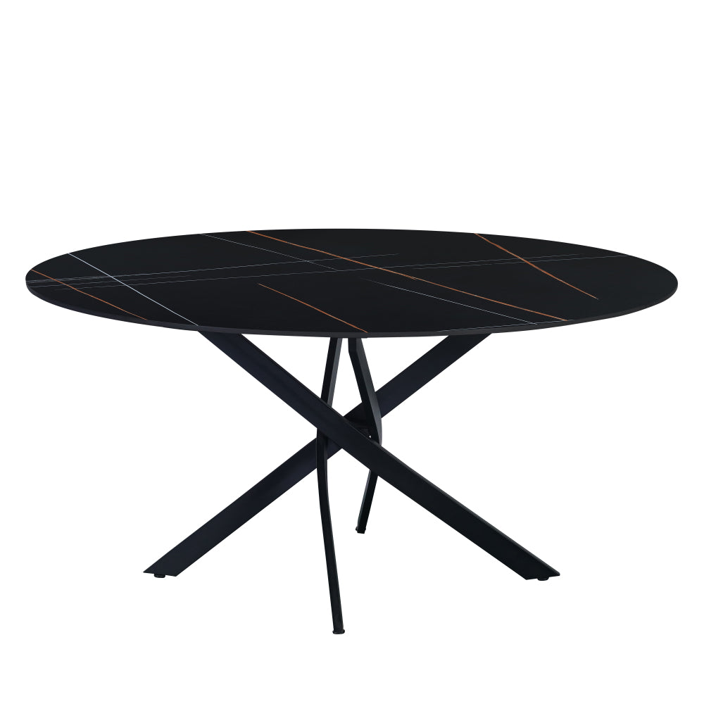 Eettafel Dean 130 cm zwart