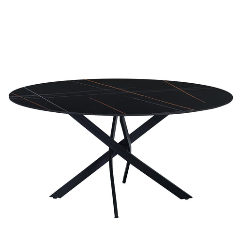 Eettafel Dean 130 cm zwart