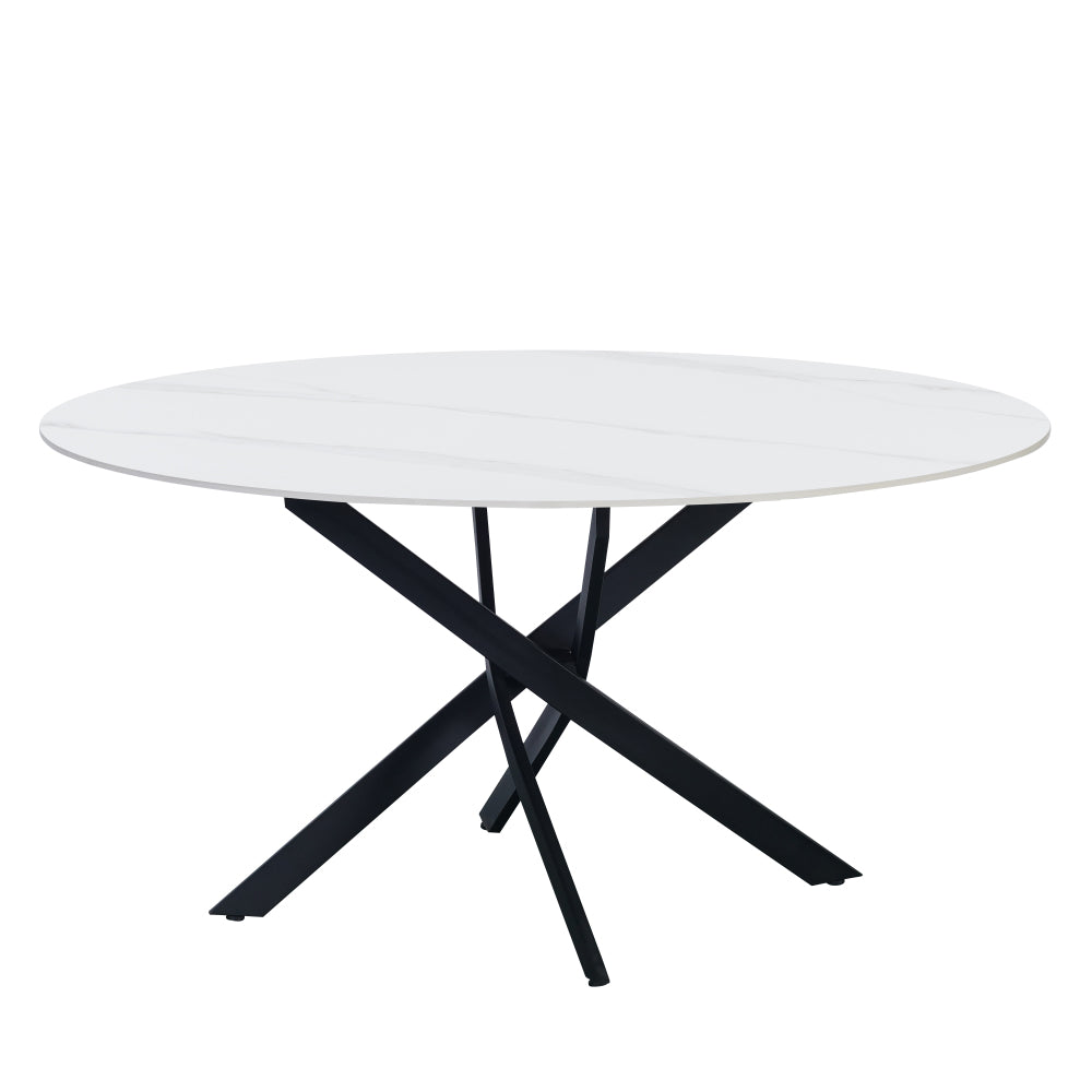 Eettafel Dean 130 cm wit