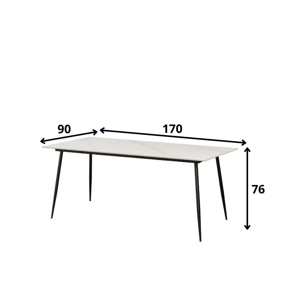 Eettafel Teun 230x100 wit