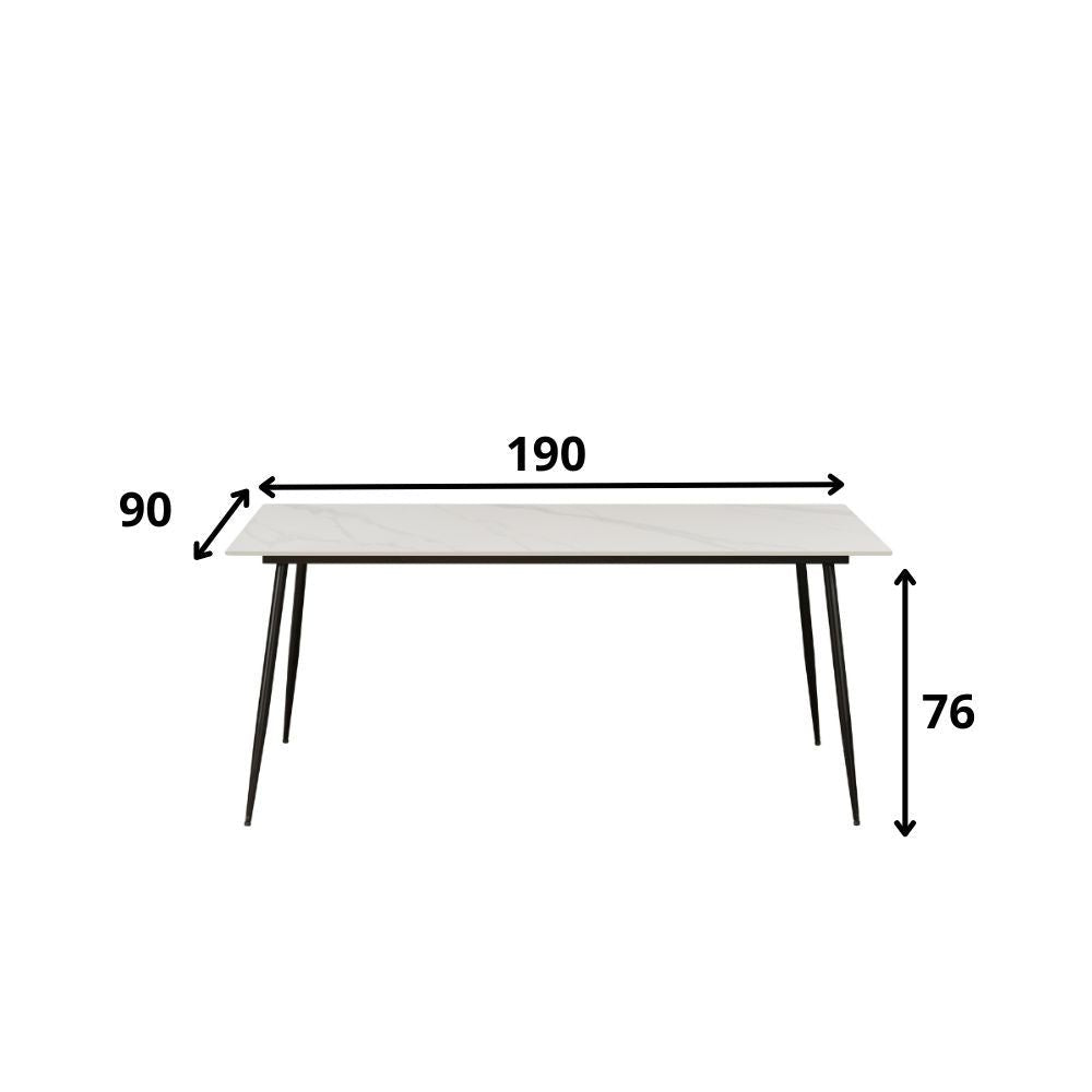 Eettafel Teun 230x100 wit