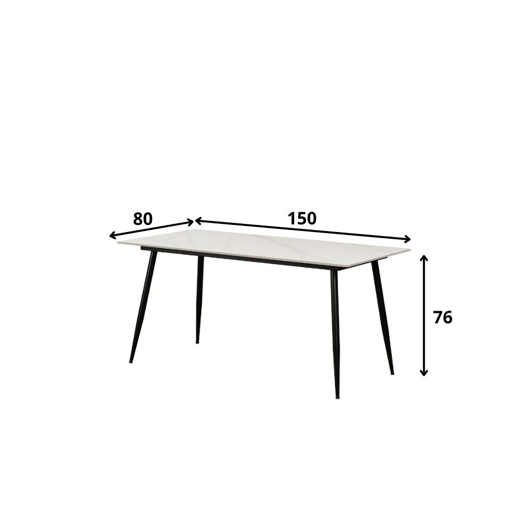 Eettafel Teun 230x100 wit