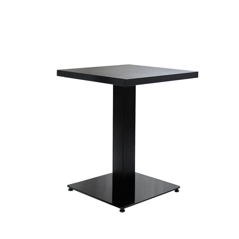 Bistro 70x70 vierkant zwart blad