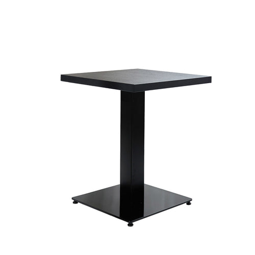 Bistro 80x80 vierkant zwart blad